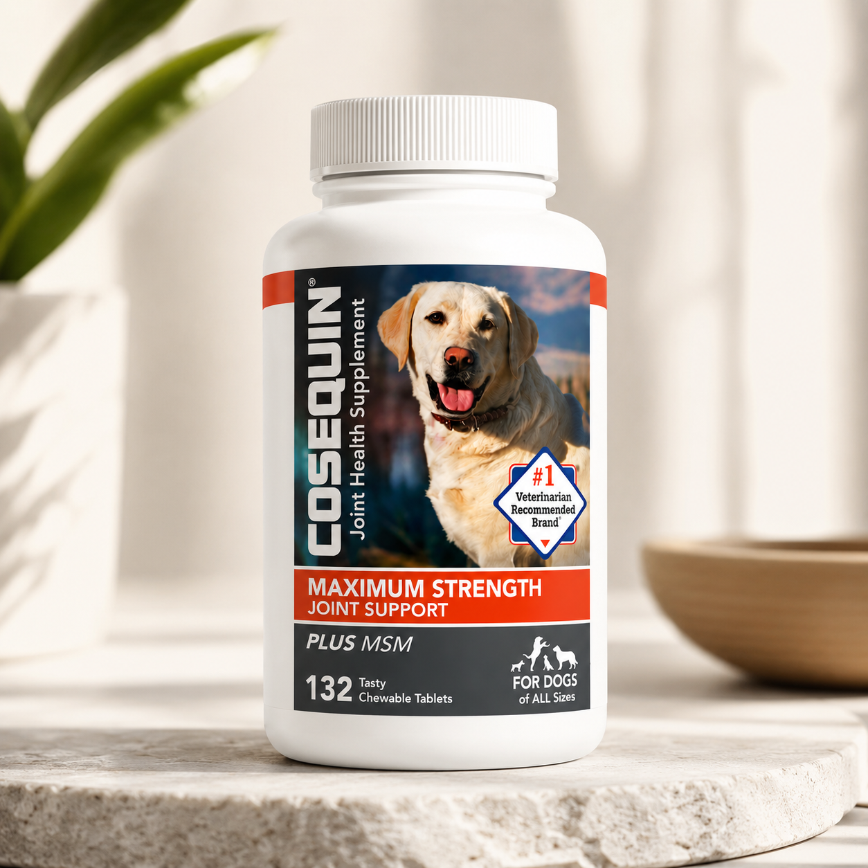 Dog Maximum Strength Hip & Joint Supplement Plus MSM