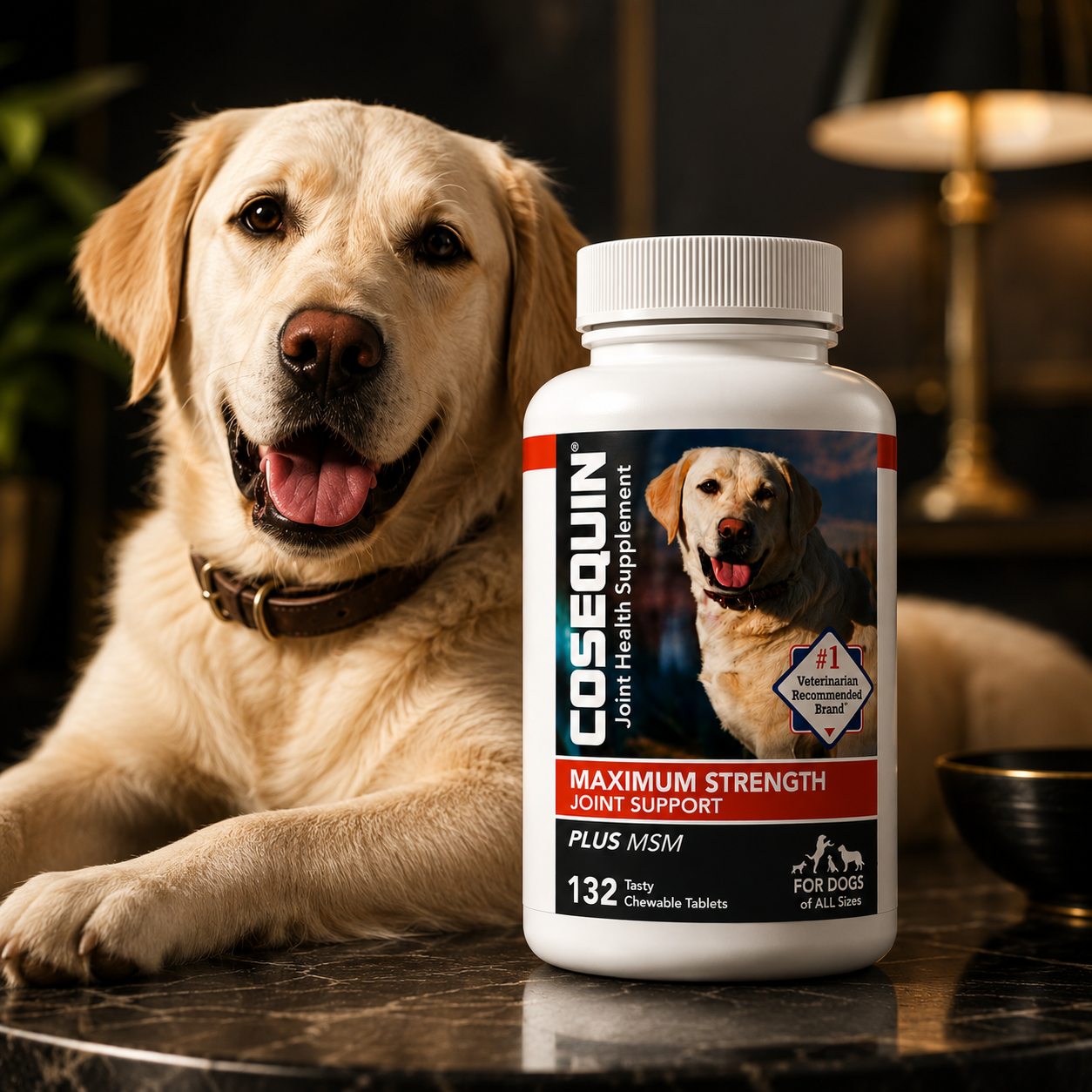 Dog Maximum Strength Hip & Joint Supplement Plus MSM