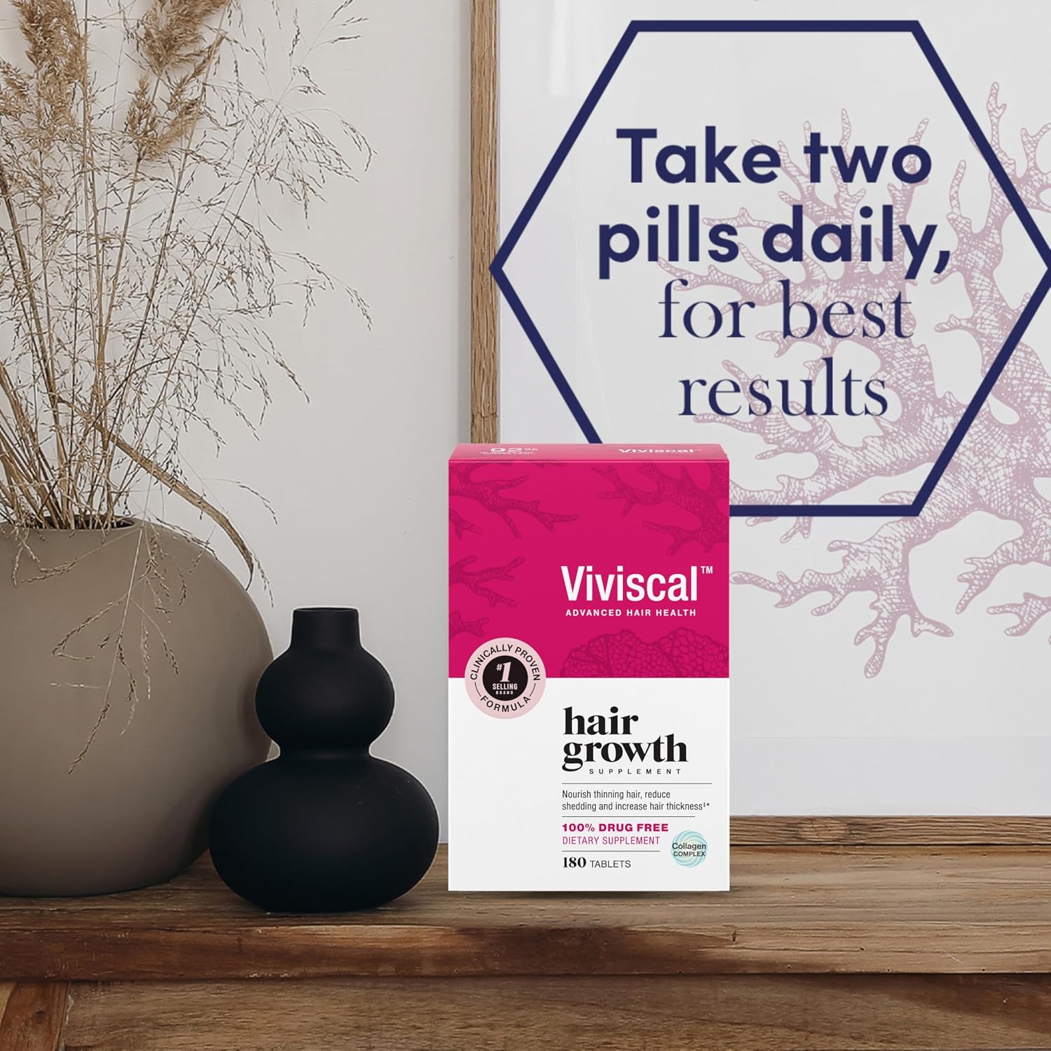 Viviscal Biotin Hair Growth Supplement for Women  – 180 Tablets