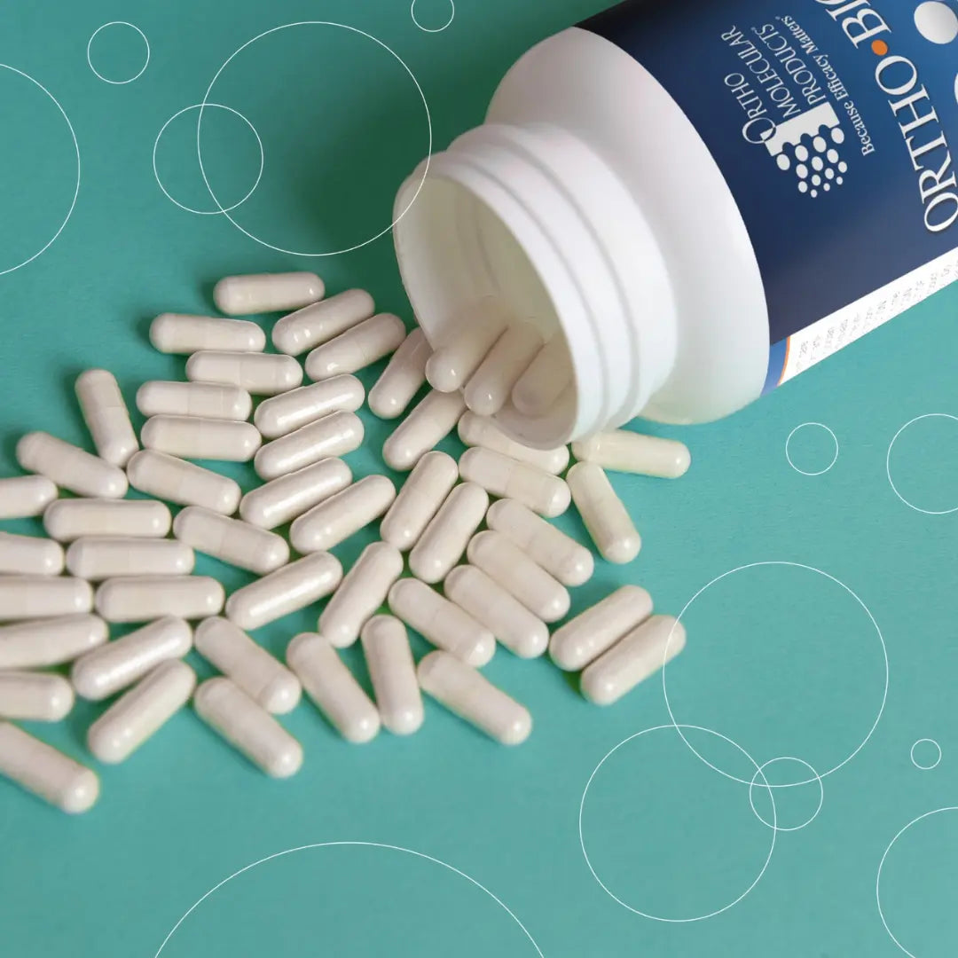 Ortho Biotic includes a carefully assembled cast of probiotic organisms to support microflora balance and maintain a healthy environment for vitamin uptake and optimal immune function.