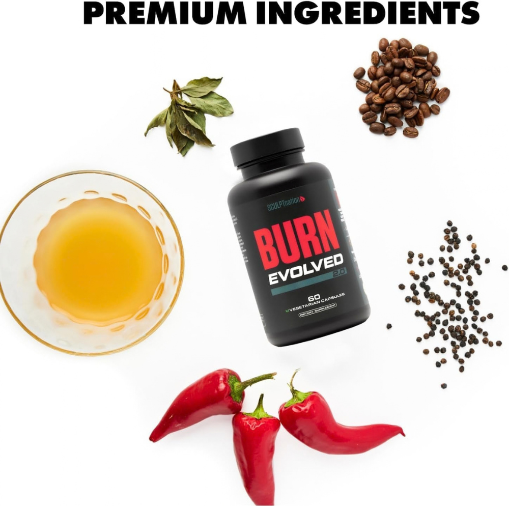 Sculpt Nation Burn Evolved 2.0 Metabolism and Energy Booster 60 Capsules